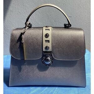 CROMIA 	satchel safiano leather shoulder/crossbody bag